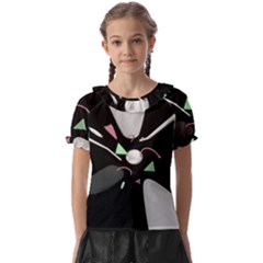 Digital Illusion Kids  Frill Chiffon Blouse by Sparkle