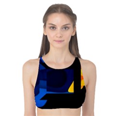 Digital Illusion Tank Bikini Top by Sparkle