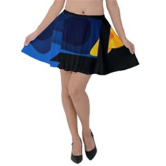 Digital Illusion Velvet Skater Skirt by Sparkle