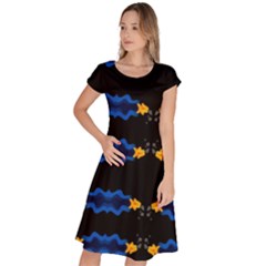 Digital Illusion Classic Short Sleeve Dress by Sparkle