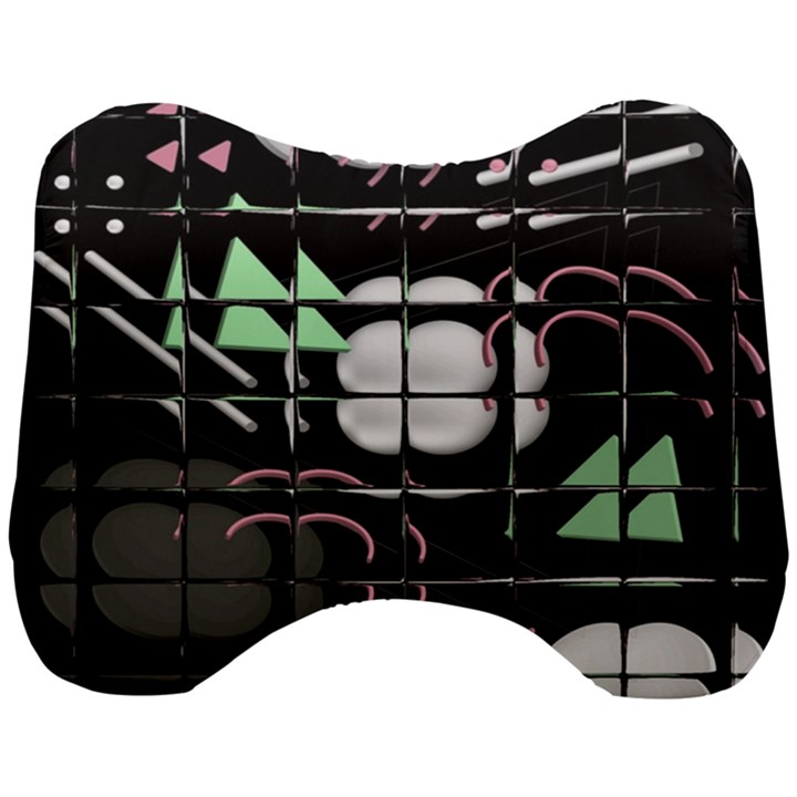 Digital Illusion Head Support Cushion