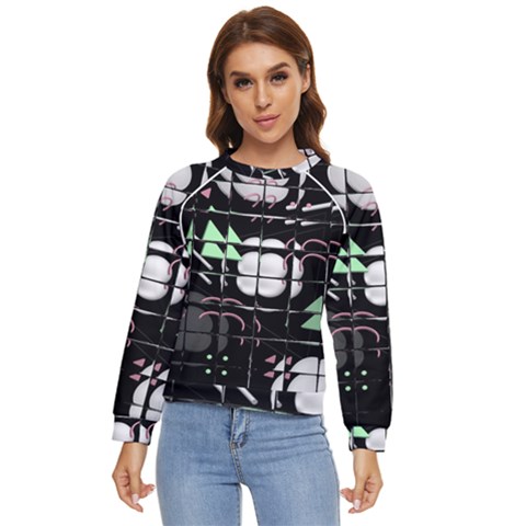 Digital Illusion Women s Long Sleeve Raglan Tee by Sparkle