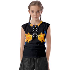 Digital Illusion Kids  Raglan Cap Sleeve Tee