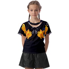 Digital Illusion Kids  Front Cut Tee by Sparkle