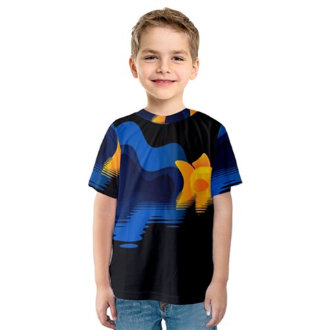 Digital Illusion Kids  Sport Mesh Tee by Sparkle