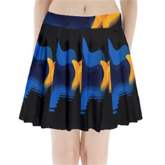 Digital Illusion Pleated Mini Skirt by Sparkle