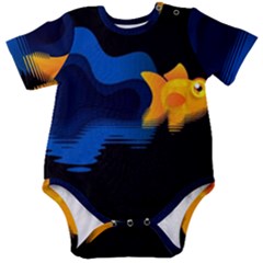 Digital Illusion Baby Short Sleeve Onesie Bodysuit by Sparkle