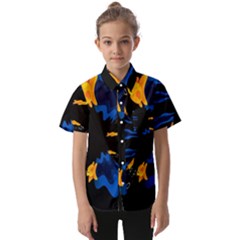 Digital Illusion Kids  Short Sleeve Shirt