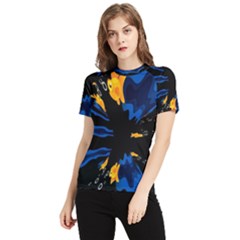 Digital Illusion Women s Short Sleeve Rash Guard by Sparkle