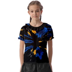 Digital Illusion Kids  Frill Chiffon Blouse