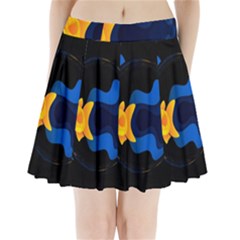 Digital Illusion Pleated Mini Skirt by Sparkle