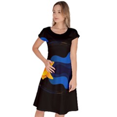 Digital Illusion Classic Short Sleeve Dress by Sparkle