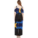 Digital Illusion Draped Sleeveless Chiffon Jumpsuit View2