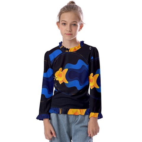 Digital Illusion Kids  Frill Detail Tee by Sparkle