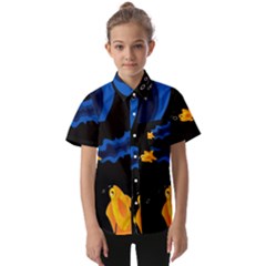 Digital Illusion Kids  Short Sleeve Shirt