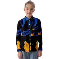 Digital Illusion Kids  Long Sleeve Shirt by Sparkle