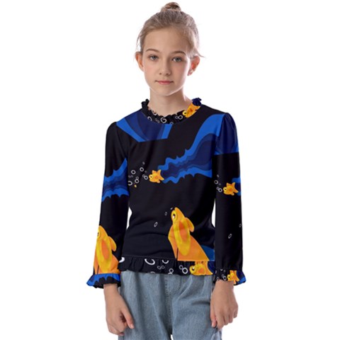 Digital Illusion Kids  Frill Detail Tee by Sparkle