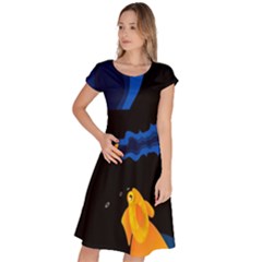 Digital Illusion Classic Short Sleeve Dress by Sparkle