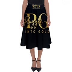 Plugged Into Gold Perfect Length Midi Skirt by pluggedintogold