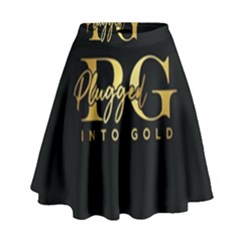 Plugged Into Gold High Waist Skirt by pluggedintogold