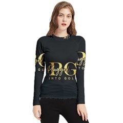 Plugged Into Gold Women s Long Sleeve Rash Guard