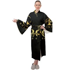 Plugged Into Gold Maxi Velour Kimono by pluggedintogold