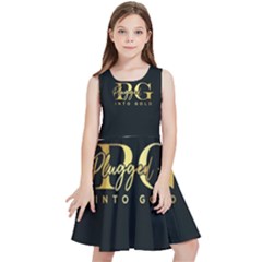 Plugged Into Gold Kids  Skater Dress by pluggedintogold