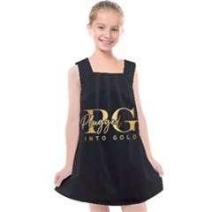 Plugged Into Gold Kids  Cross Back Dress by pluggedintogold