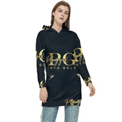 Plugged Into Gold Women s Long Oversized Pullover Hoodie by pluggedintogold