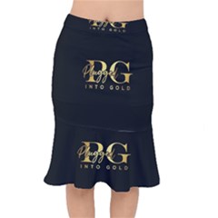 Plugged Into Gold Short Mermaid Skirt by pluggedintogold