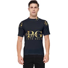 Plugged Into Gold Men s Short Sleeve Rash Guard by pluggedintogold