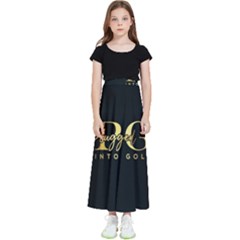 Plugged Into Gold Kids  Flared Maxi Skirt by pluggedintogold