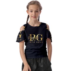 Plugged Into Gold Kids  Butterfly Cutout Tee