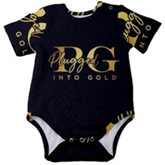 Plugged Into Gold Baby Short Sleeve Onesie Bodysuit by pluggedintogold