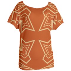 Abstract Pattern Geometric Backgrounds   Women s Oversized Tee by Eskimos