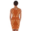 Abstract pattern geometric backgrounds   Wrap Front Bodycon Dress View2