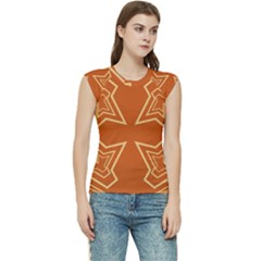 Abstract Pattern Geometric Backgrounds   Women s Raglan Cap Sleeve Tee by Eskimos