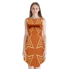 Abstract Pattern Geometric Backgrounds   Sleeveless Chiffon Dress   by Eskimos