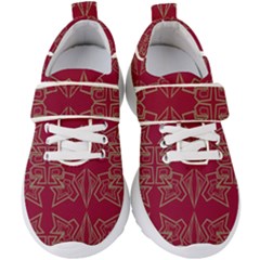 Abstract Pattern Geometric Backgrounds   Kids  Velcro Strap Shoes by Eskimos