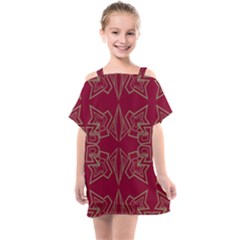 Abstract Pattern Geometric Backgrounds   Kids  One Piece Chiffon Dress by Eskimos