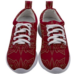 Abstract Pattern Geometric Backgrounds   Kids Athletic Shoes by Eskimos