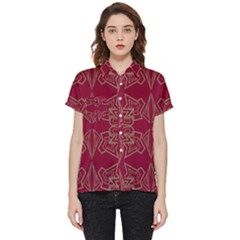 Abstract Pattern Geometric Backgrounds   Short Sleeve Pocket Shirt