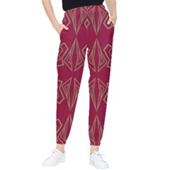 Abstract Pattern Geometric Backgrounds   Tapered Pants by Eskimos