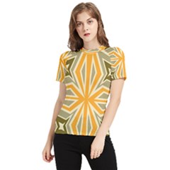 Abstract Pattern Geometric Backgrounds   Women s Short Sleeve Rash Guard