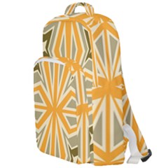 Abstract Pattern Geometric Backgrounds   Double Compartment Backpack by Eskimos