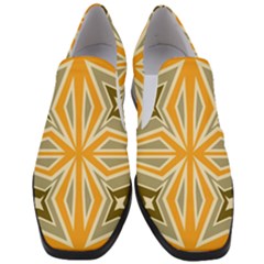 Abstract Pattern Geometric Backgrounds   Women Slip On Heel Loafers by Eskimos