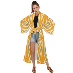 Abstract Pattern Geometric Backgrounds   Maxi Kimono by Eskimos