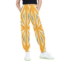 Abstract Pattern Geometric Backgrounds   Kids  Elastic Waist Pants by Eskimos