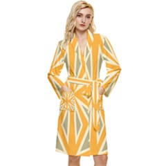 Abstract Pattern Geometric Backgrounds   Long Sleeve Velour Robe by Eskimos