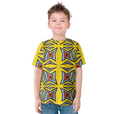 Abstract Pattern Geometric Backgrounds   Kids  Cotton Tee by Eskimos